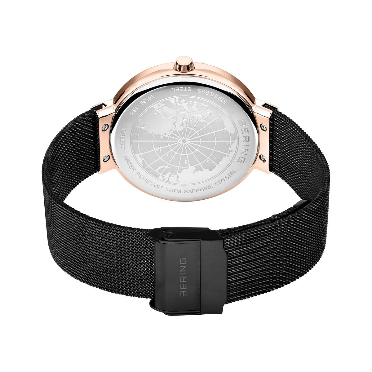 Mens Black Analogue Bering Watch 14539-166