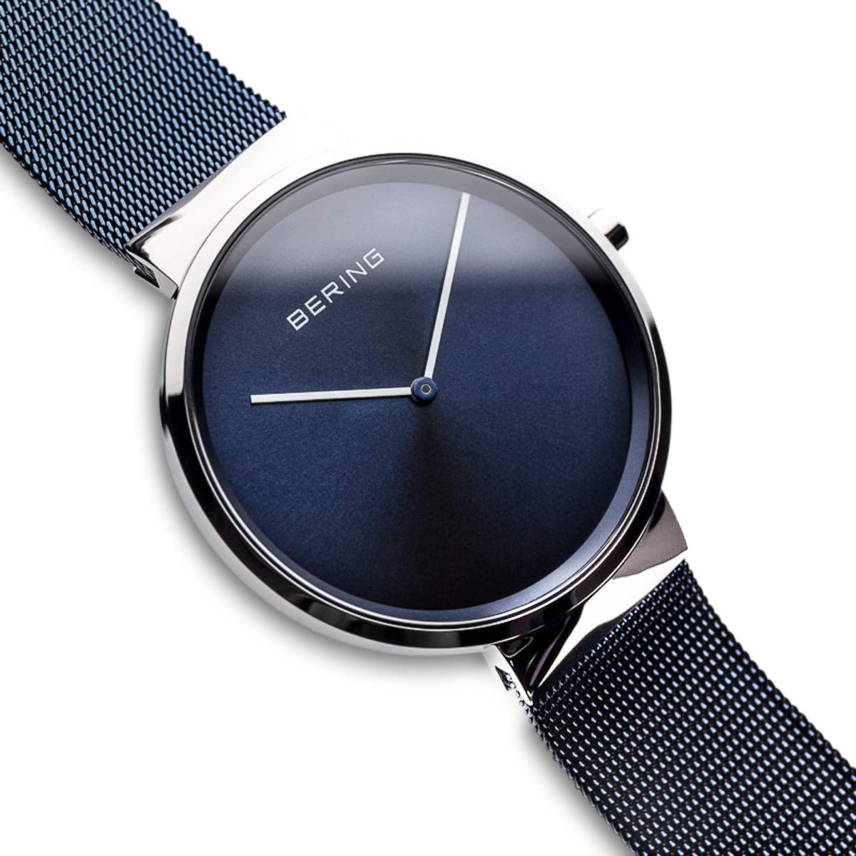 Mens Bering Blue Analogue Watch 14539-307