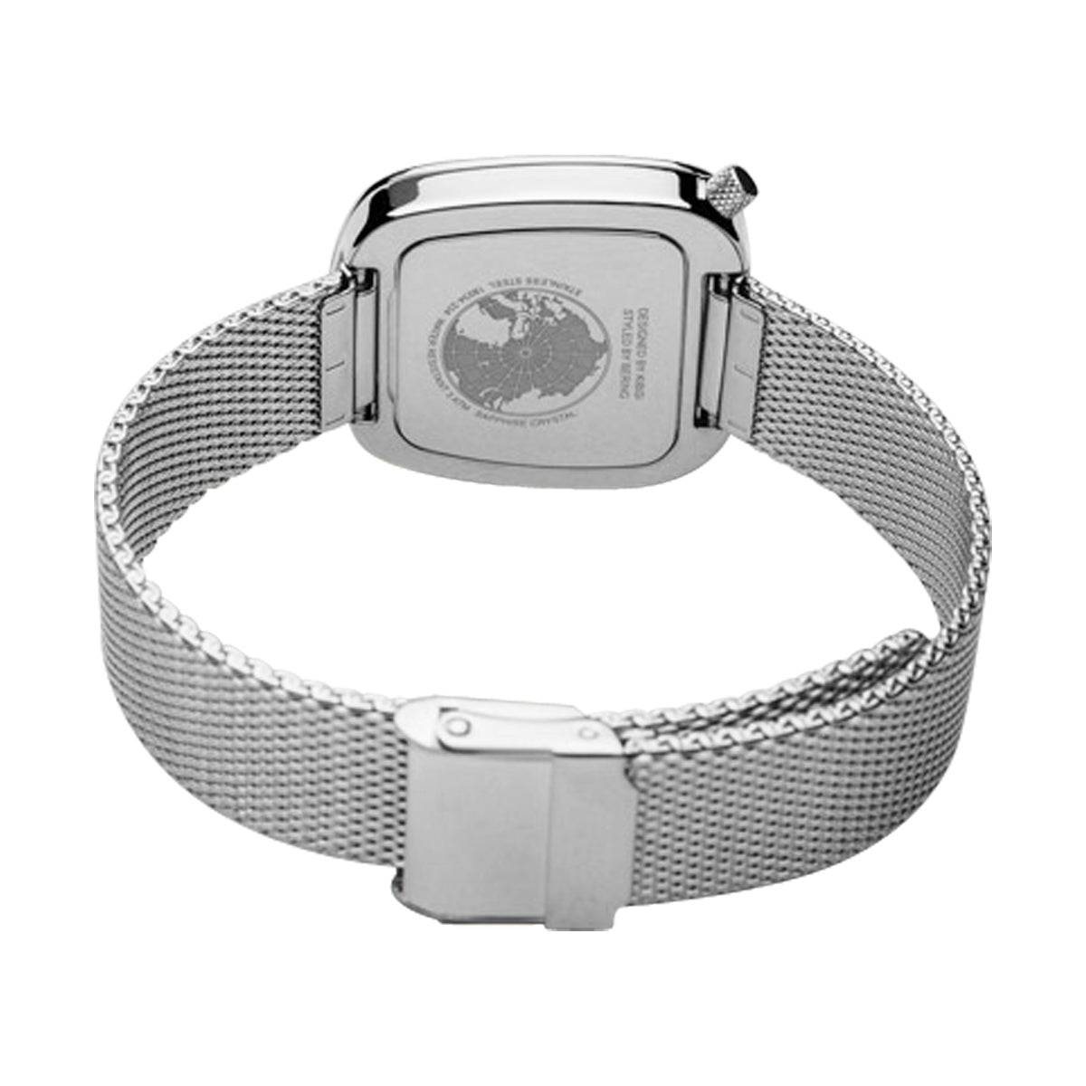 Womens Pebble White Analog Watch by Bering, 18034-004
