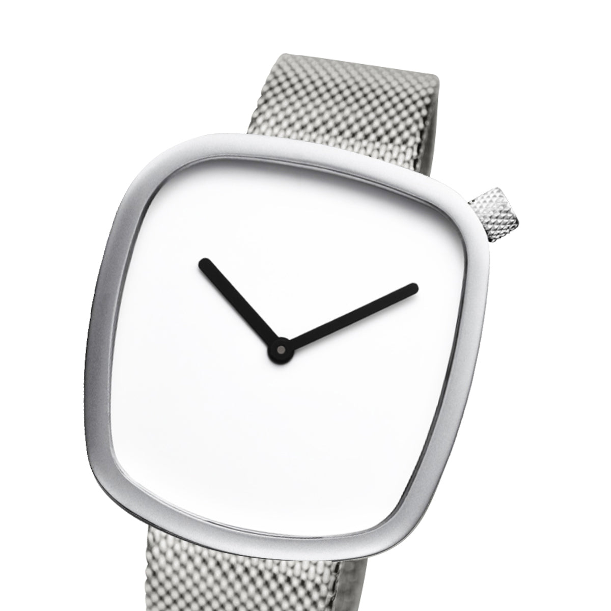 Womens Pebble White Analog Watch by Bering, 18034-004