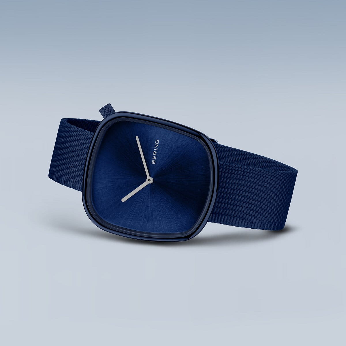 Mens Pebble Blue Analog Watch by Bering, 18040-397