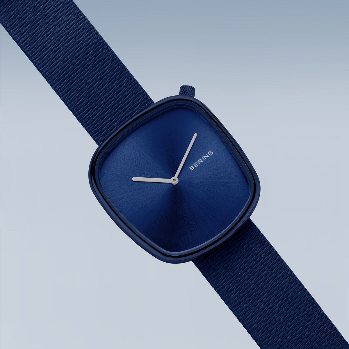 Mens Pebble Blue Analog Watch by Bering, 18040-397