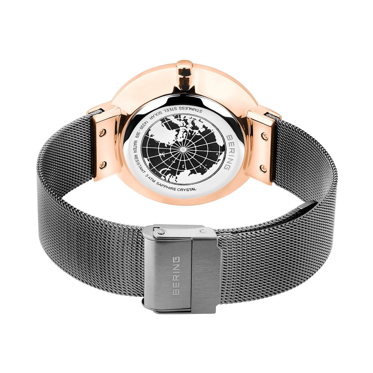 Mens Grey Analogue Watch by Bering, 14339-369