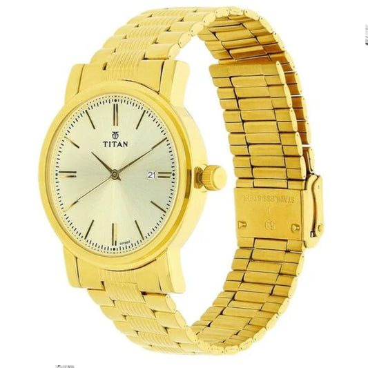 Titan Off White Men's Watch 1712YM03