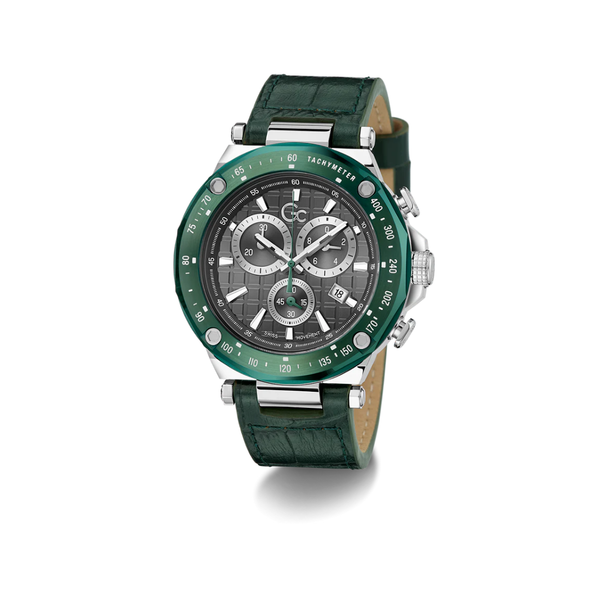 Gc Spirit Sport Green Strap Black Dial Mens Watch Y81011G5MF – Sethi Watch