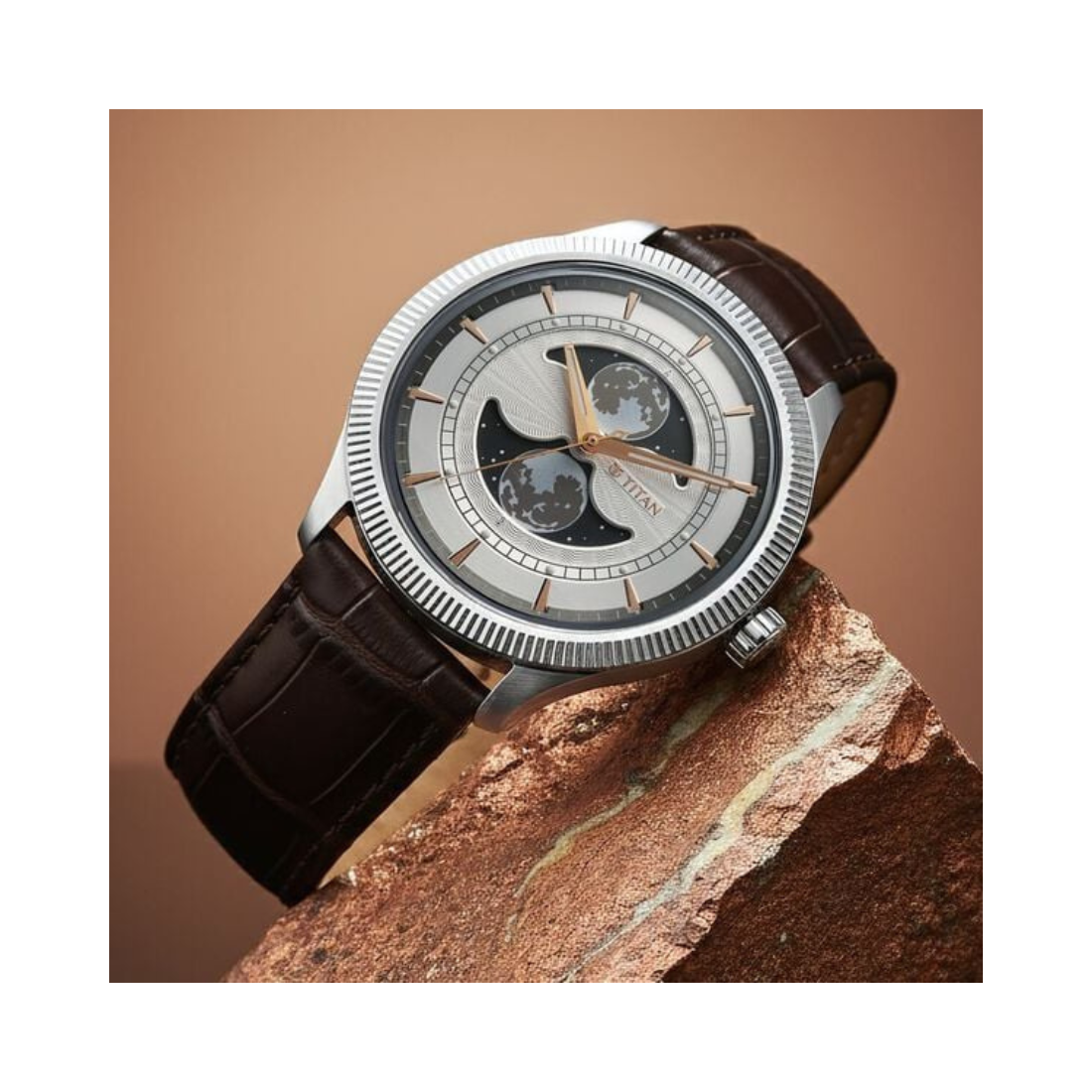Titan Stellar Silver Men's Watch 10050SL01