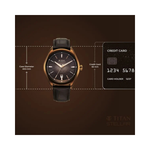 Titan Stellar Automatic Brown Men's Watch 10051QL01