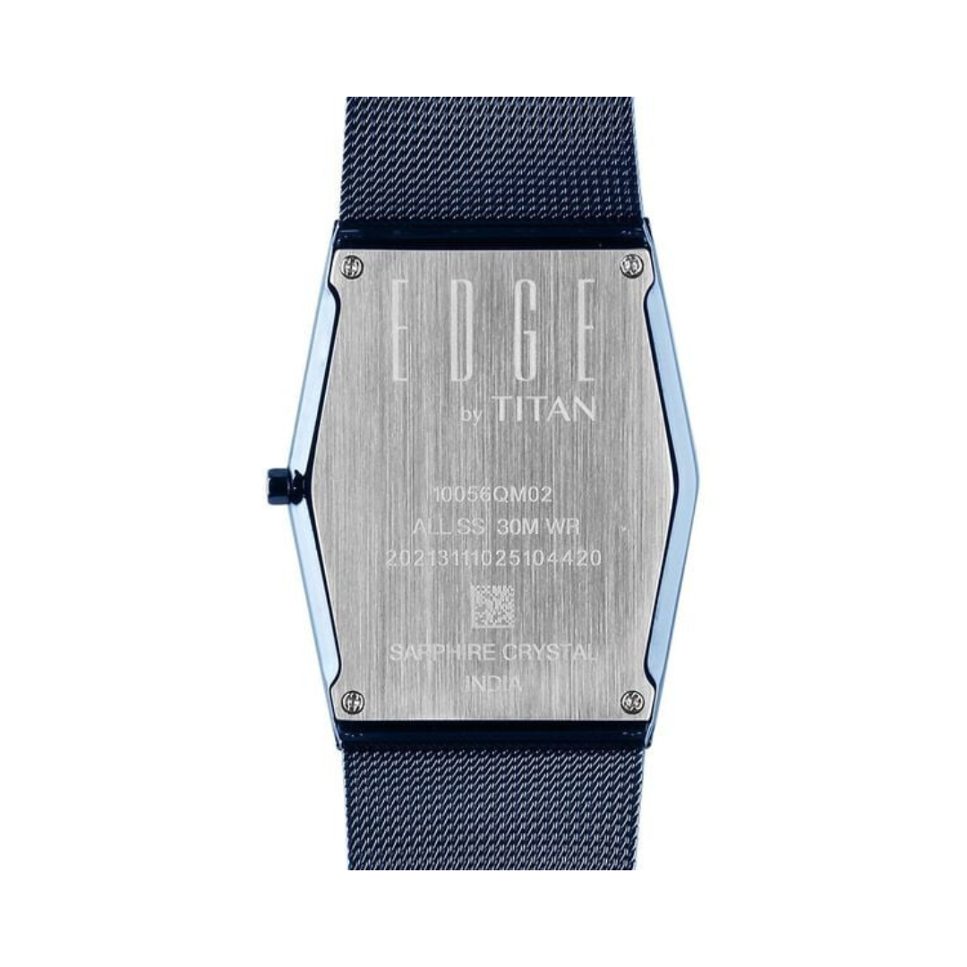 Titan Edge Whimsey Blue Men's Watch 10056QM02