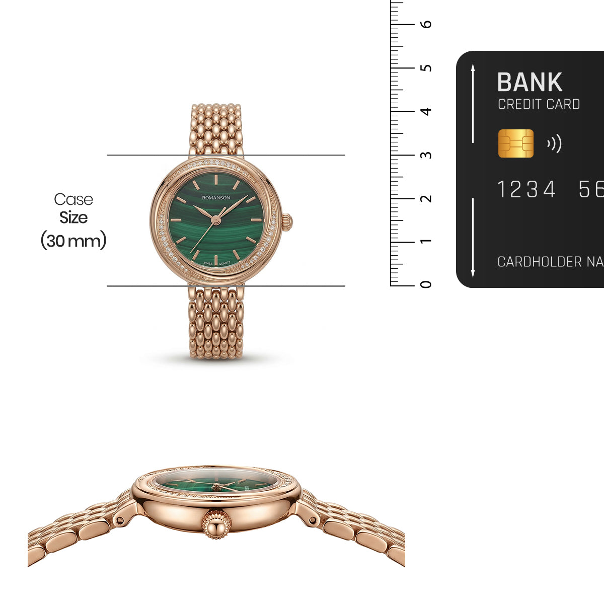 Romanson Classic Rose Gold Women Watch RM6BS003QLRGN