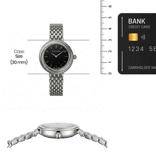 Romanson Classic Silver Women Watch RM6BS003QLWBU/RM6BS003QLWNAVY