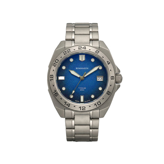 Romanson Classic Silver Men Watch AM6BS002MMTBU