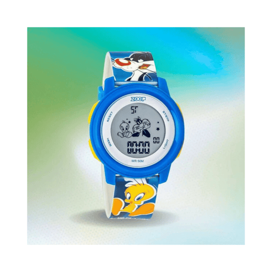 Zoop Looney Tunes Digital with Blue Case and Blue Multi Color Strap for Boys Girls Watch, from House of Titan 16043PP10