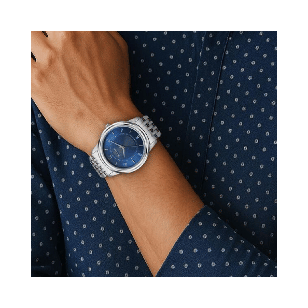 Titan Blue Dial Mens Watch 1638SM02