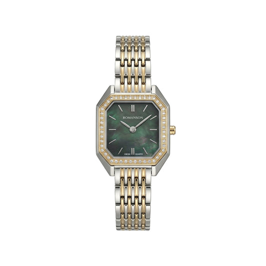 Romanson Classic Silver & Gold Women Watch RM5BF508QLCBK