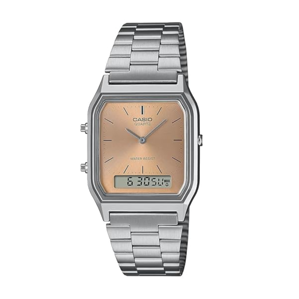 Casio Vintage Silver Unisex Watch AD279 AQ-230A-4AMQYDF