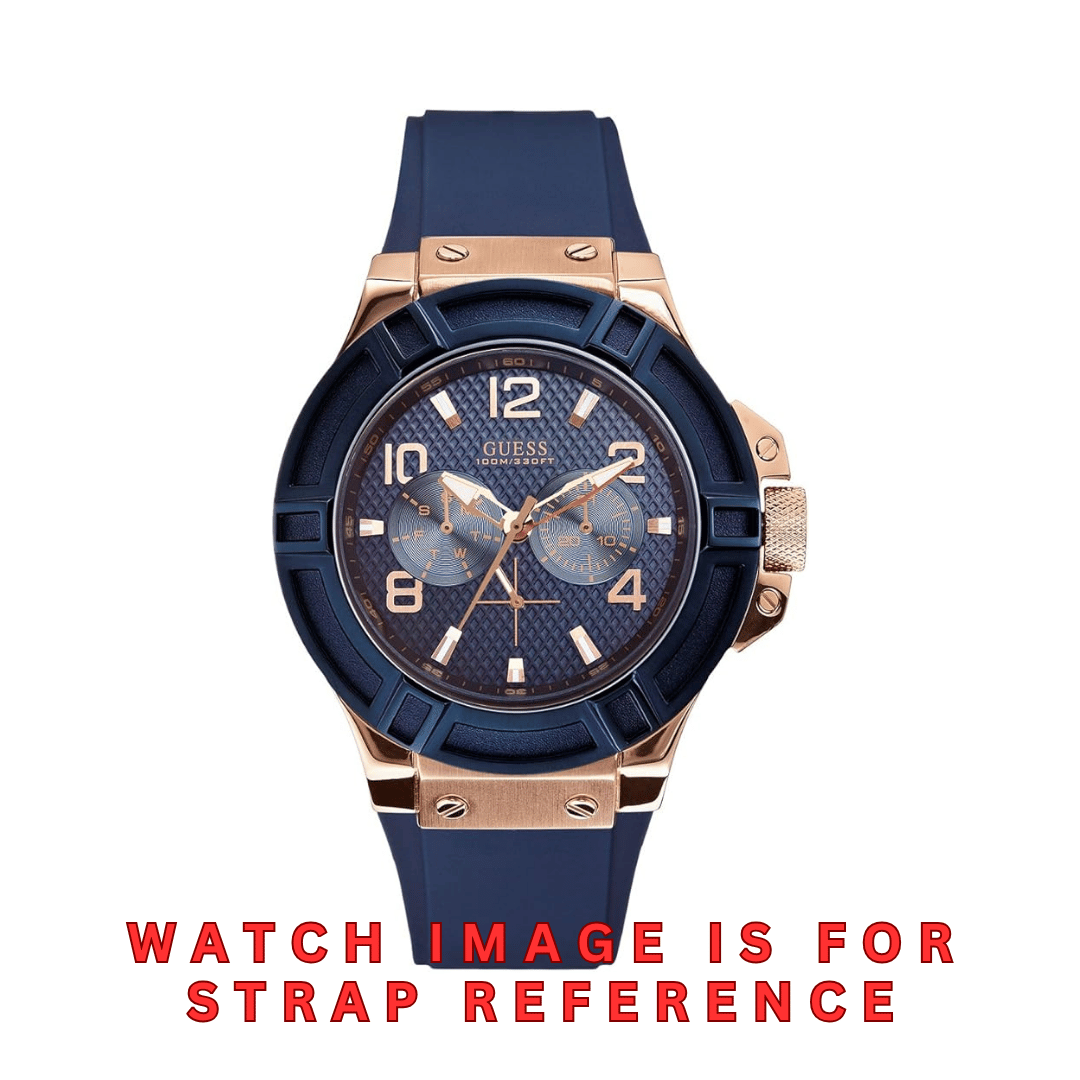 Guess Blue Silicon Strap/ Band for Rigor W0247G3