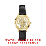Guess Shine Black Leather Strap/ Band for GW0383L1