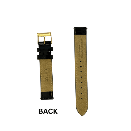 Guess Shine Black Leather Strap/ Band for GW0383L1