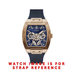 Guess Blue Strap/ Band Combo of Leather and Silicone for W0202G4