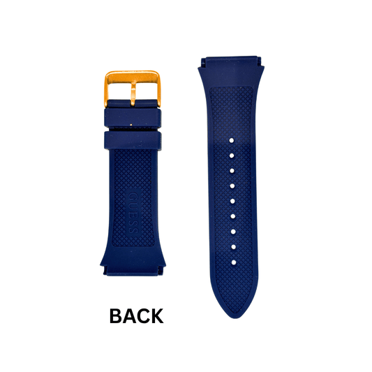 Guess Blue Strap/ Band Combo of Leather and Silicone for W0202G4
