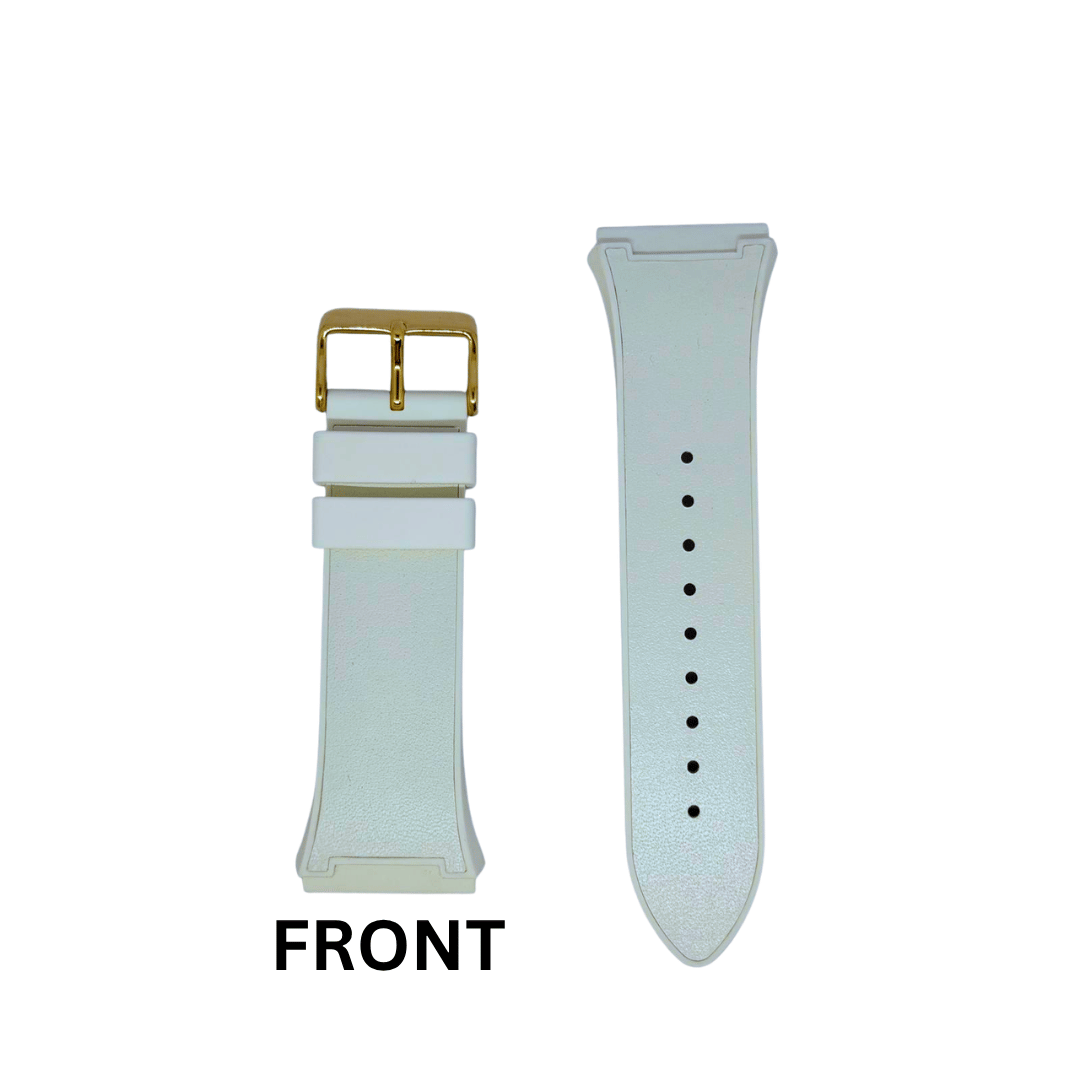 Guess White Leather+Silicone Strap/ Band for Phoenix GW0202G6