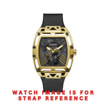 Guess Black Leather+Silicone Strap/ Band for Phoenix GW0500G1