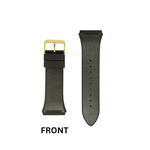 Guess Black Leather+Silicone Strap/ Band for Phoenix GW0500G1