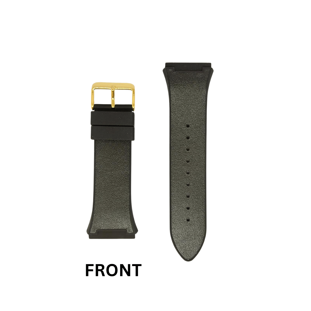 Guess Black Leather+Silicone Strap/ Band for Phoenix GW0500G1