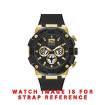 Guess Black Silicone Strap/ Band for GW0264G3