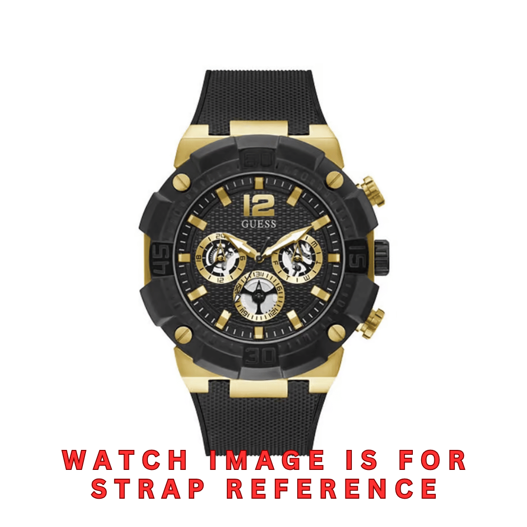 Guess Black Silicone Strap/ Band for GW0264G3
