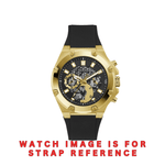 Guess Black Silicon Strap/ Band for Third Gear Chronograph GW0334G2