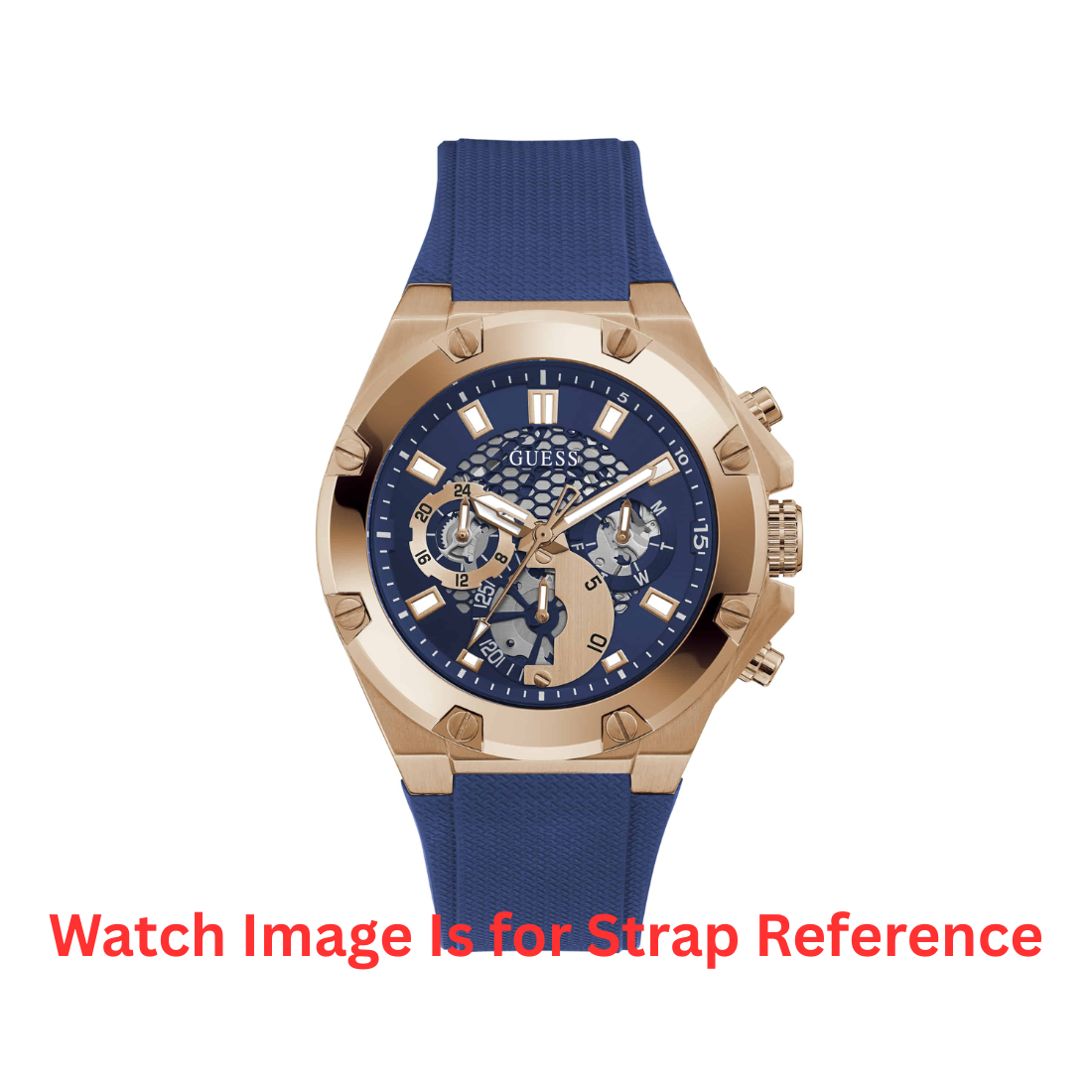 Guess Blue Resin Strap/ Band for GW0334G3