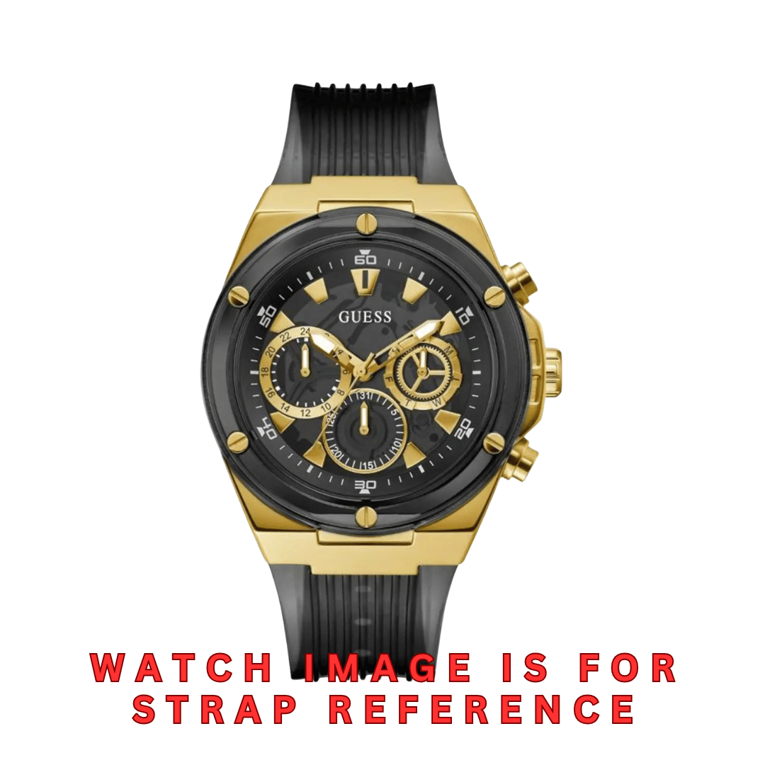 Guess Black Translucent Silicone Strap/ Band for GW0425G1