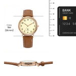 Romanson Classic Brown Men Watch TL6BS004MMW IVORY