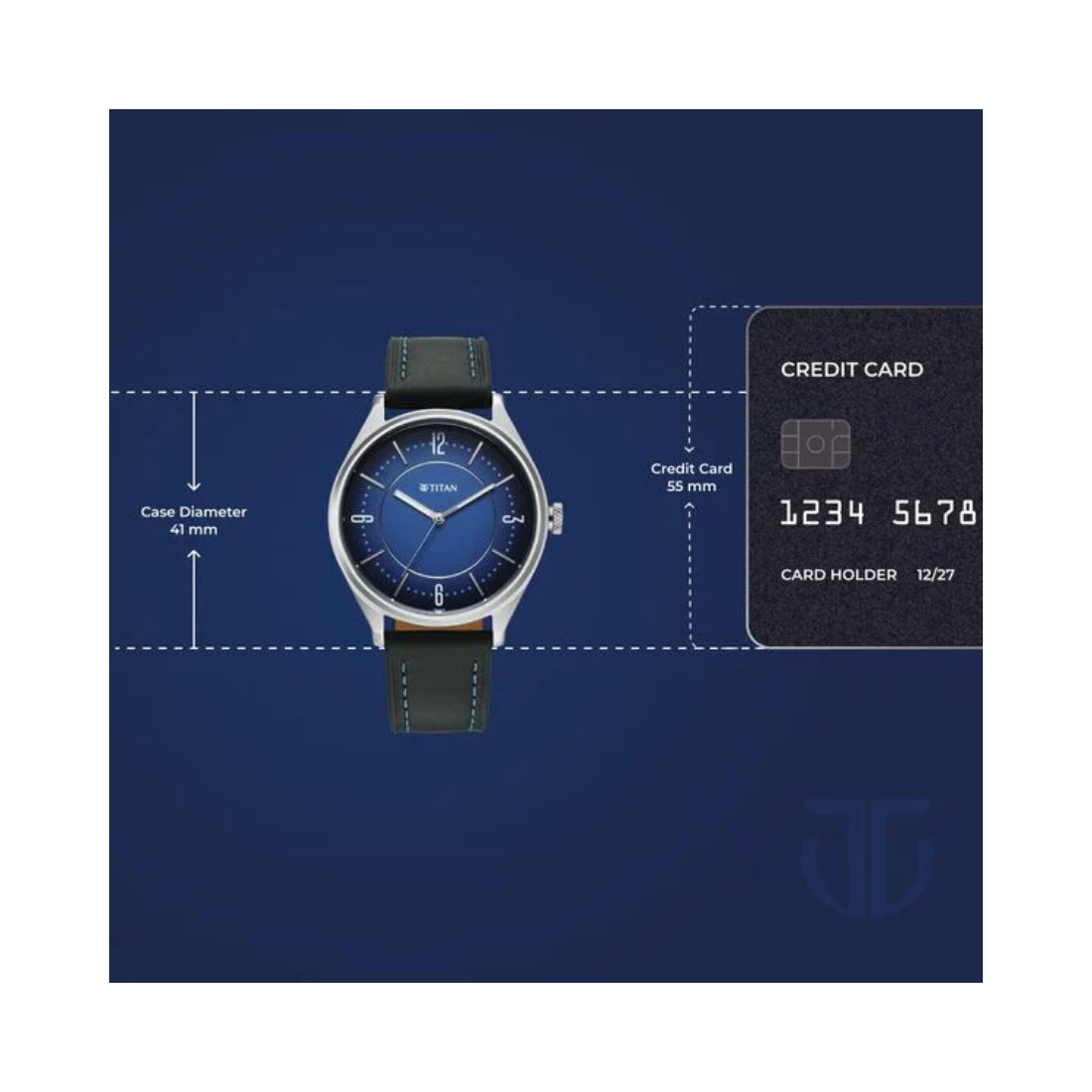 Titan Neo Basics II Blue Dial Men's Watch 1802SL21