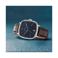 Titan Neo Curve Date With Date Blue Dial Brown Leather Strap Watch for ...