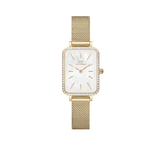 Daniel Wellington Quadro Mother of Pearl White & Gold Women's Watch DW00100668K