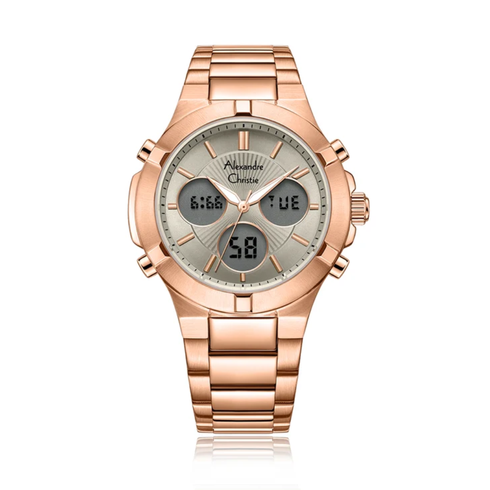 Alexandre Christie Rose Gold Women's Watch 9400LHBRGLG
