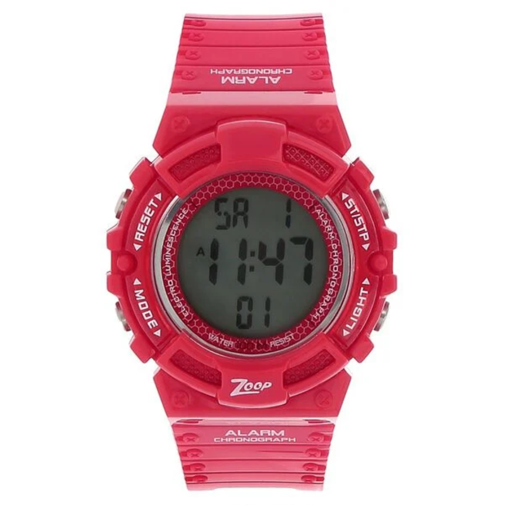 Zoop Digital Red Strap Boys Kids Digital Watch 4040PP01