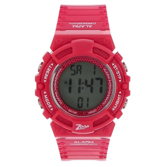 Zoop Digital Red Strap Boys Kids Digital Watch 4040PP01