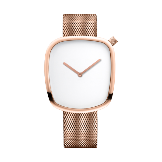 Bering Pebble White Dial Men’s Watch 18040-364