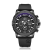 Alexandre Christie Black Men's Chronograph Quartz Watch 47mm 6410MCRIPBA