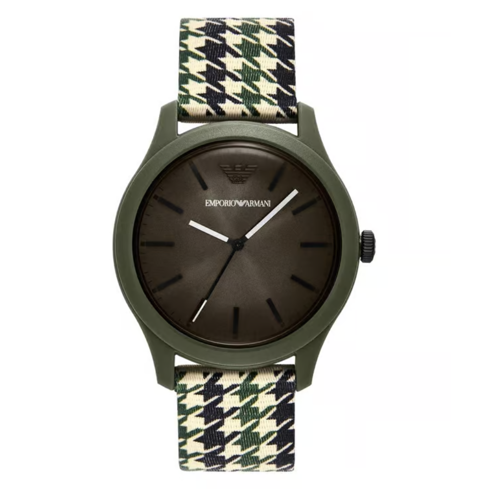 Emporio Armani Green Dial Men's Analog Plastic Watch AR11694