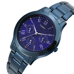 Timex Blue Round Women's Multifunction Dial Watch TW000Q819