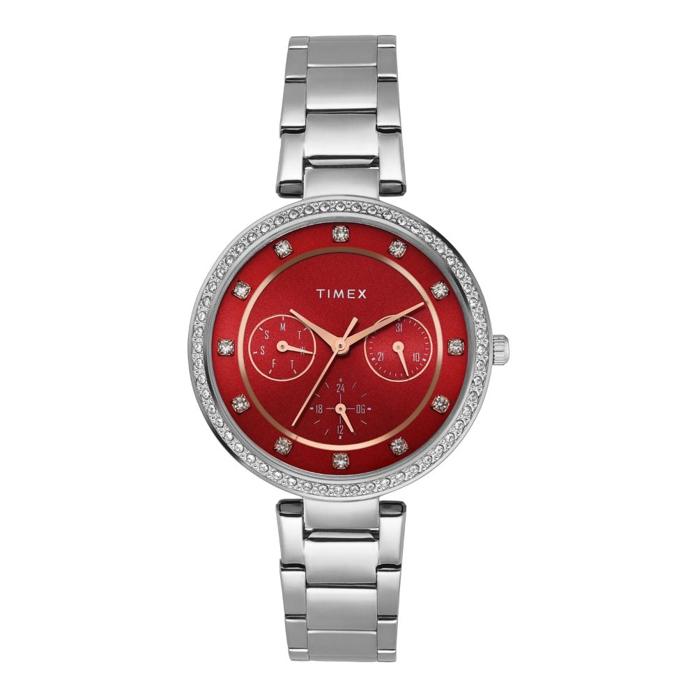 TIMEX Red Women Watch TWEL18704