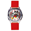 Zoop Disney Mickey Mouse Silver Dial Red Strap Boys Kids Watch 16055SL01