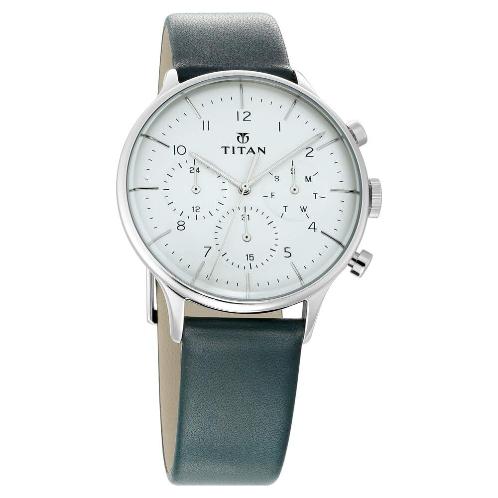Titan On Trend Dark Teal Green Men's Watch NT90102SL03