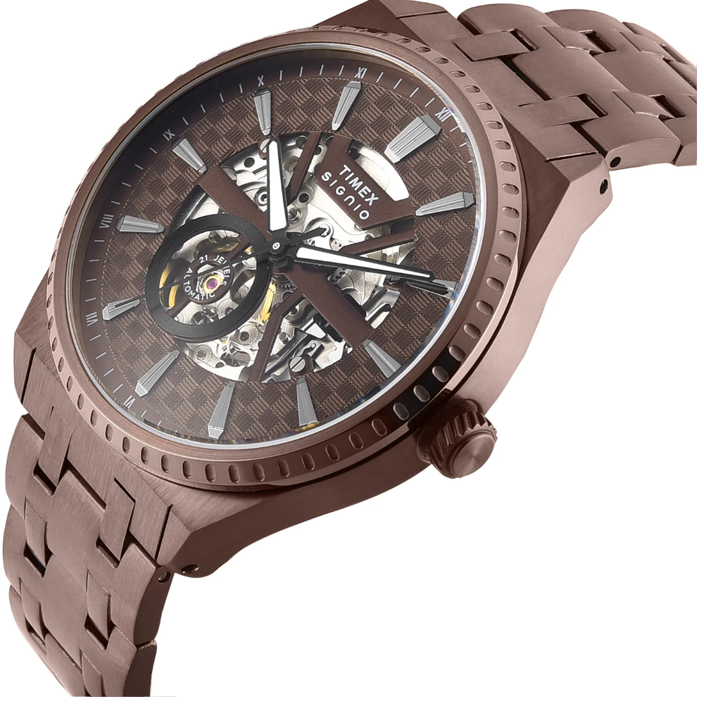TIMEX Signio Brown Men Watch TWEG34002
