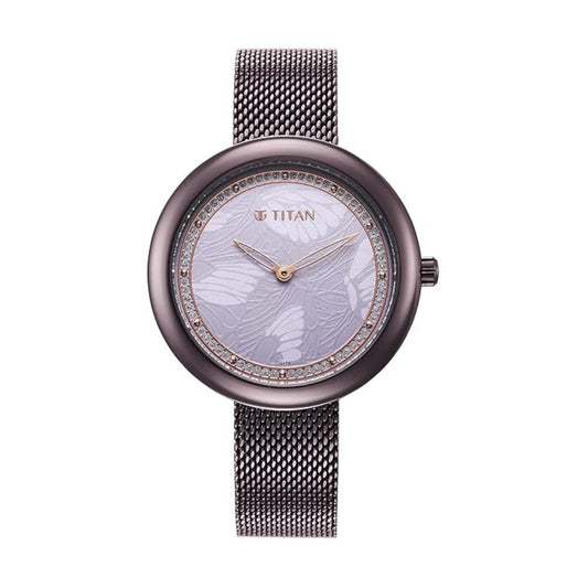 Titan Glitz Purple Women's Watch 95210QM01