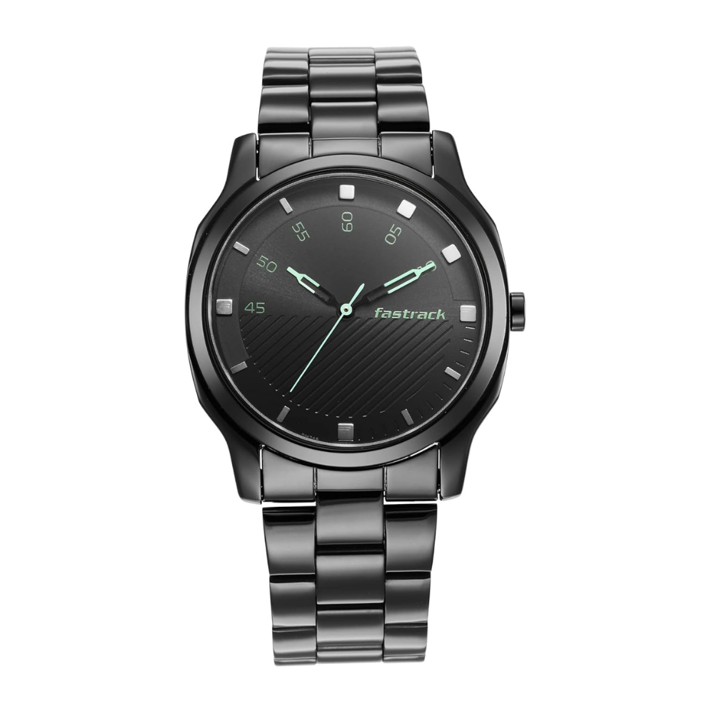 Fastrack Stunners Quartz Analog Black Watch Men 3255NM02